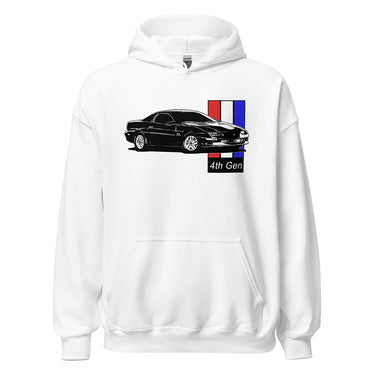 4th Gen Camaro Hoodie in white